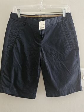 J. Crew Dark Navy Cotton Chino Shorts